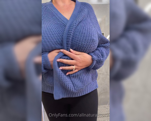 Allnaturalmom aka Allnaturalmom OnlyFans - Showing the titties some TLC If you want to see more of these randomlonger videos on my wall  6