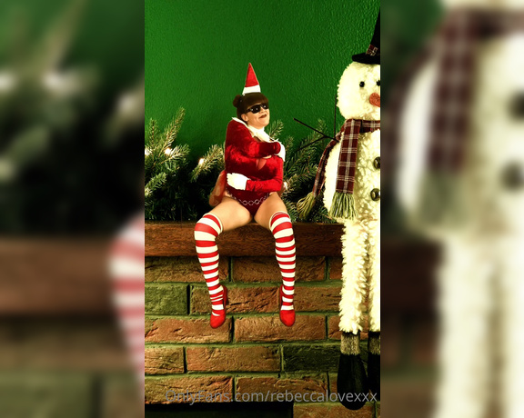Rebecca Love aka Rebeccalovexxx OnlyFans - Rebecca is a horny little elf on the shelf and has all this pent up energy to spread her Christmas