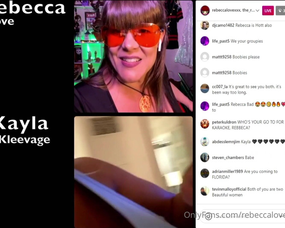 Rebecca Love aka Rebeccalovexxx OnlyFans - Costars @KaylaKleevage and Rebecca Love talk about nascar, dos and donts on IG, awards and