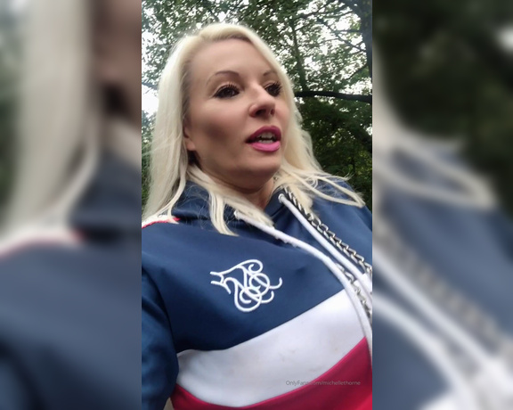 Michelle Thorne aka Michellethorne OnlyFans - Walking the dog blog part 2