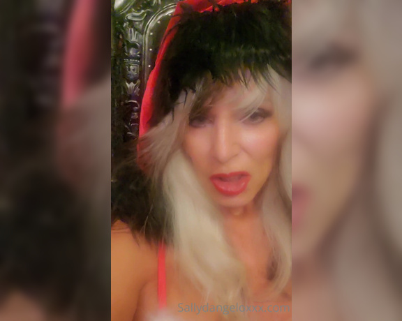 Sally Dangelo aka Sallydangeloxxx OnlyFans - Here cums Bad Sluty Sally Clause Doesnt matter if your bad or good to me I just hope you asked fir