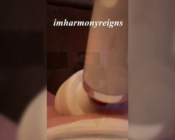 Harmony reigns aka Harmonyreigns OnlyFans - Watching while wanking