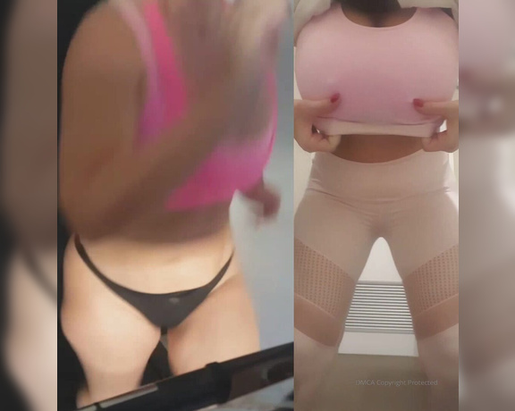 Monte Rae aka Sexymatureaussielady OnlyFans - This is why I have to wear at least 2 sports Bras when I go jogging on the treadmill These Titties