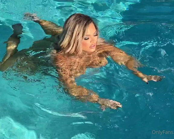 Trisha Paytas aka Trishyland OnlyFans - Naked pool shoot