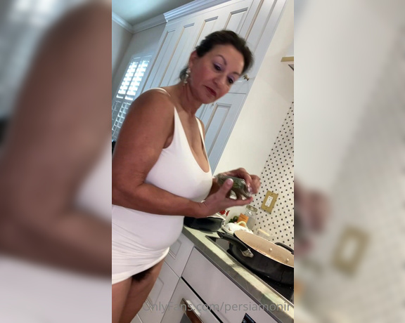 Persia Monir aka Persiamonir OnlyFans - I have done several MILF in the Kitchen videos mostly with pie but this is the first one in my new 2
