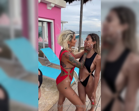 Agata Ruiz aka Agataruiz4 OnlyFans - Welcome to our circle of love this was the beginning of a really hot group kiss, then we played
