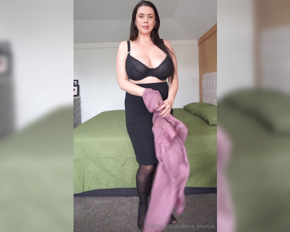 Anna Bianca aka Anna_bianca OnlyFans - Just got home from work, I thought youd like to watch me undress