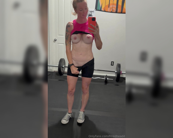 Fitredheadd aka Fitredheadd OnlyFans - I hope you never get tired of my naked gym selfies 3