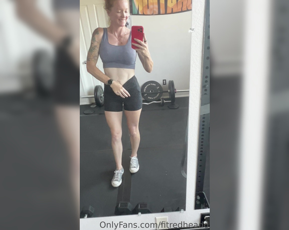 Fitredheadd aka Fitredheadd OnlyFans - I like to think this is what people imagine when they see me working out I have a home gym but stil