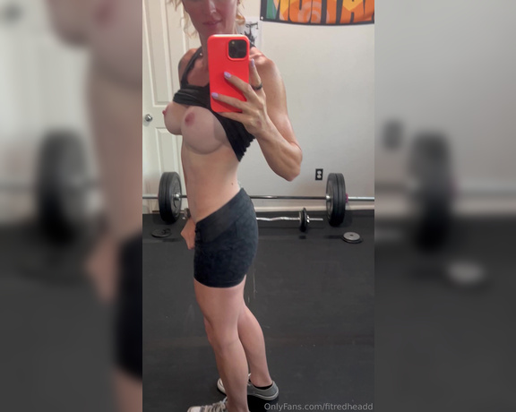 Fitredheadd aka Fitredheadd OnlyFans - Gym flashes are one of my favorites I love showing you my progress 3