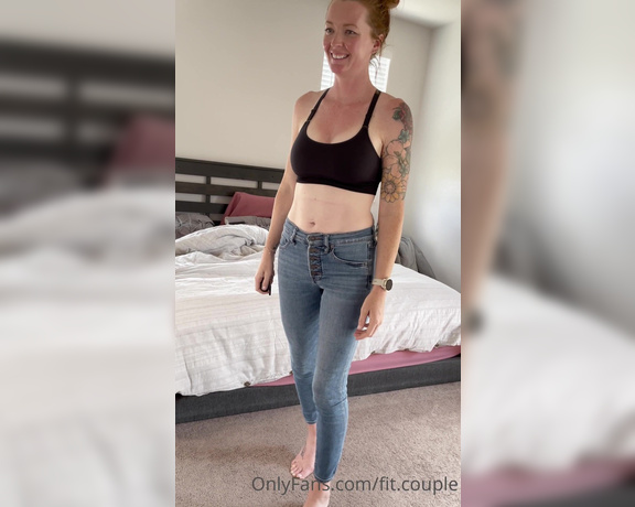 Fitredheadd aka Fitredheadd OnlyFans - These jeans are a little hard to get off of me The struggle is real)