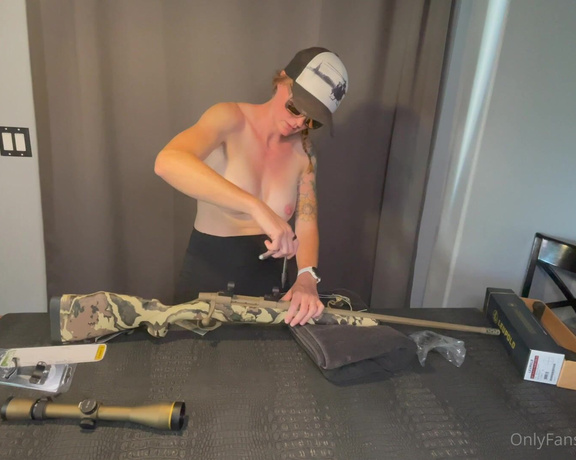 Fitredheadd aka Fitredheadd OnlyFans - It’s 308 Here is me working on my 308 rifle Come for the titties, stay for the guns)