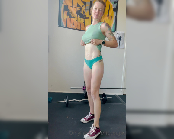 Fitredheadd aka Fitredheadd OnlyFans - Green outfit in the gym) 3