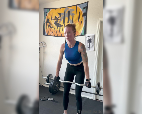 Fitredheadd aka Fitredheadd OnlyFans - Getting my workout in and then of course showing off to you