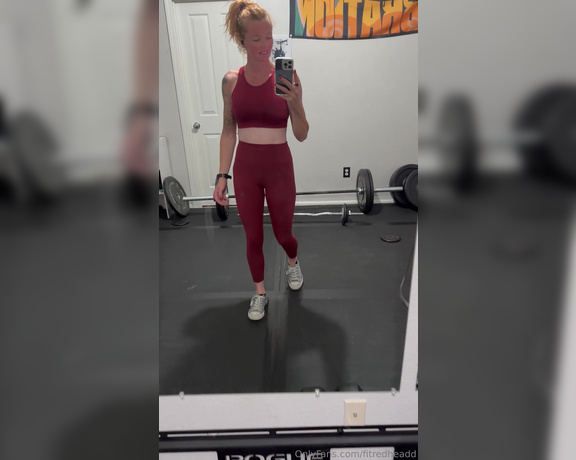 Fitredheadd aka Fitredheadd OnlyFans - Are you liking all my new workout gear 2