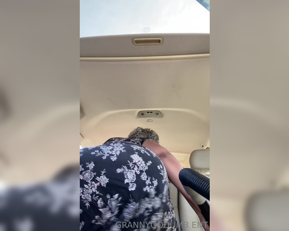 Granny Go Dumb aka Grannygodumb OnlyFans - Granny keeps her car like she keeps her SQUEAKY CLEAN!