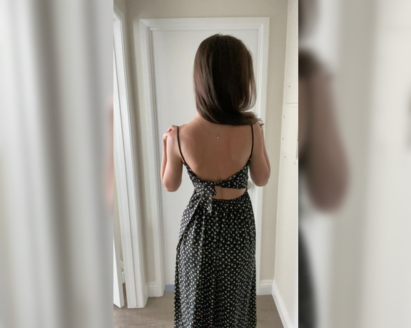Ellie James aka Elliejames OnlyFans - I made it home from my errands Now time to strip out of my dress and get a little more comfortable,