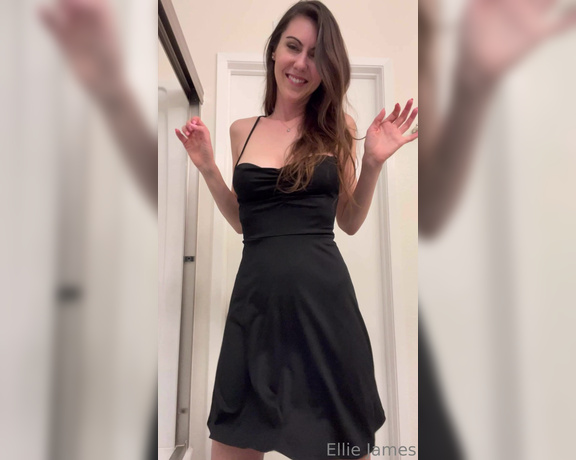 Ellie James aka Elliejames OnlyFans - I got all dressed up to go out with my friends tonight, but I decided my outfit was too cute not