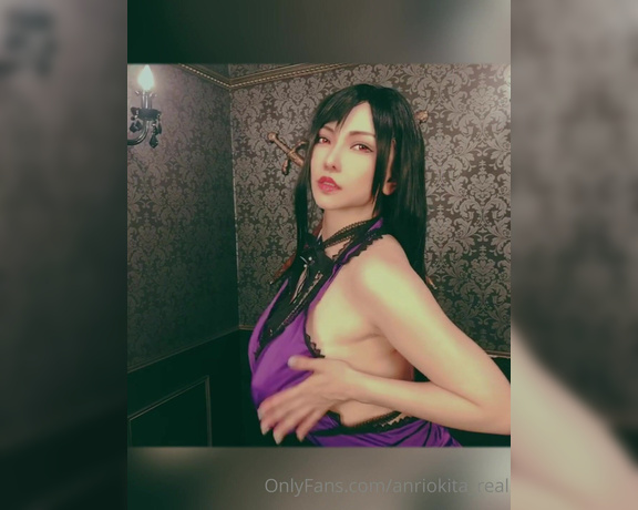 Anri Okita aka Anriokita_real OnlyFans - Tifa in blue dress Series ppl was waiting for this!!! free also sale pics and videos will be upload