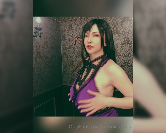 Anri Okita aka Anriokita_real OnlyFans - Tifa in blue dress Series ppl was waiting for this!!! free also sale pics and videos will be upload