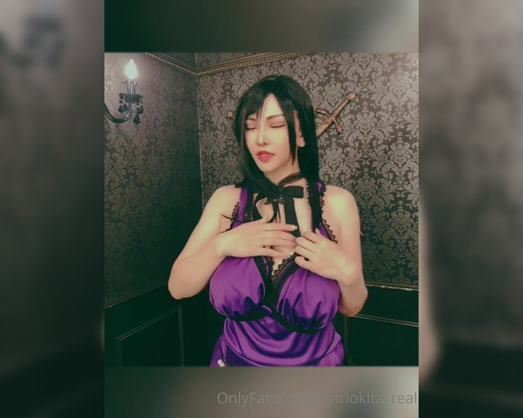 Anri Okita aka Anriokita_real OnlyFans - Tifa in blue dress Series ppl was waiting for this!!! free also sale pics and videos will be upload