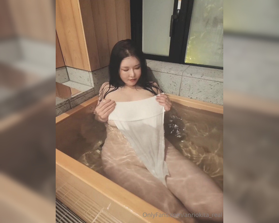 Anri Okita aka Anriokita_real OnlyFans - Love Hinoki tree bath time