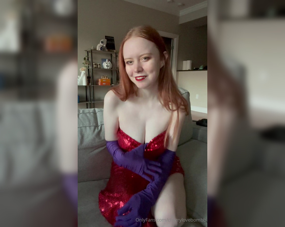 Cherrylovebombb aka Cherrylovebombb OnlyFans - 15 Days of Halloween Day 7 Jessica Rabbit JOI