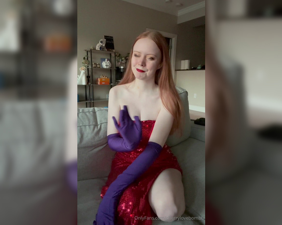 Cherrylovebombb aka Cherrylovebombb OnlyFans - 15 Days of Halloween Day 7 Jessica Rabbit JOI