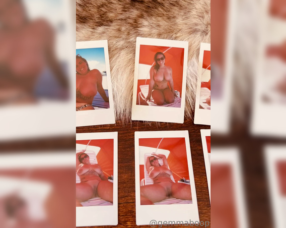 GemmaBoop aka Mshourglass OnlyFans - WALLET POLAROIDS Last Set of polaroids for purchase are NUDE ON A PUBLIC CLOTHING OPTIONAL BEACH!!!
