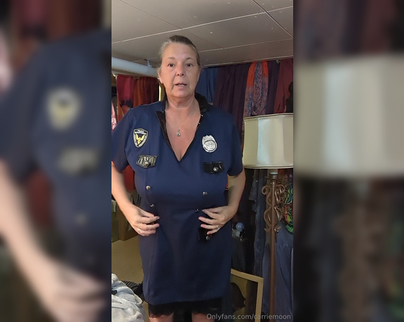 Carrie Moon aka Carriemoon OnlyFans - Unboxing of new cop outfit