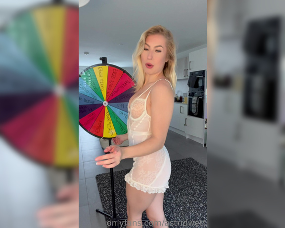 Astrid Wett aka astridwett OnlyFans - Babe! Here’s this weeks naughty spin the wheel! Make sure you don’t miss out on this one it’s soooo