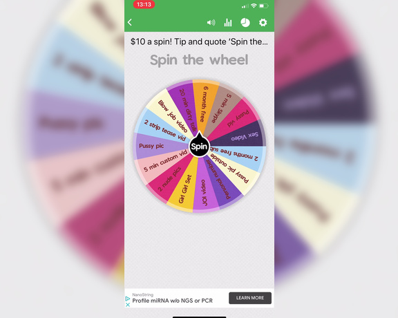 Daniella69 aka daniella69 OnlyFans - Spin the Wheel is back on today with added prizes! Watch and listen  Tip $10 for a spin Good
