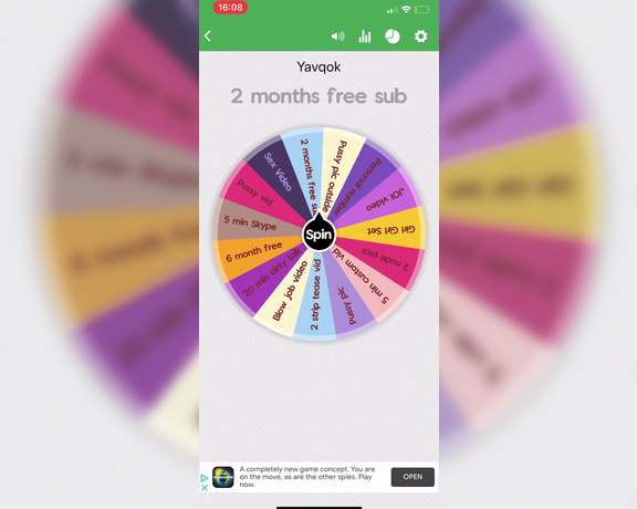 Daniella69 aka daniella69 OnlyFans - Yavcok 1 Spin! 2 months free sub congratulations TIP $10 for a spin