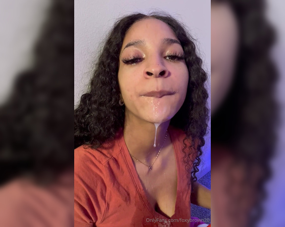Foxybrown20 aka foxybrown20 OnlyFans - Blowing bubbles after an amazing face fucking