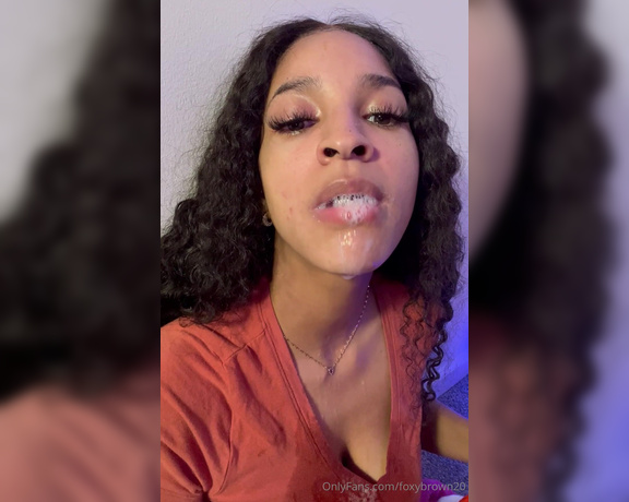 Foxybrown20 aka foxybrown20 OnlyFans - Blowing bubbles after an amazing face fucking