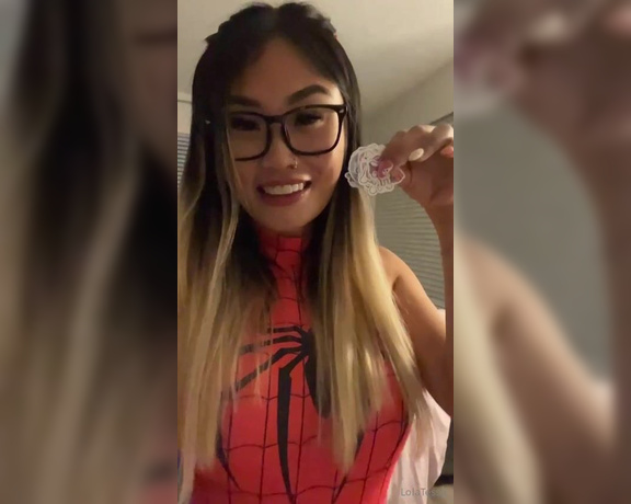 Lola Tessa aka lolatessa OnlyFans - Thank you so much Dylan for sending me this Spider Man outfit and my new Cinnamoroll stickers! The