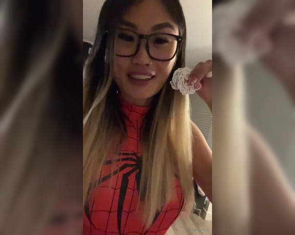 Lola Tessa aka lolatessa OnlyFans - Thank you so much Dylan for sending me this Spider Man outfit and my new Cinnamoroll stickers! The