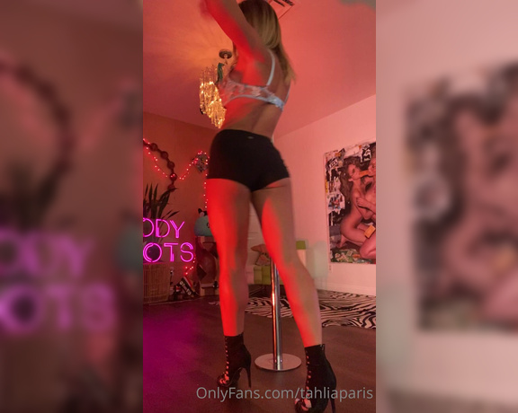 Tahlia Paris aka tahliaparis OnlyFans - Tip me $10 NOW to see the full video of me on the pole hurry only 20 spots !!!