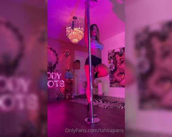 Tahlia Paris aka tahliaparis OnlyFans - Tip me $10 NOW to see the full video of me on the pole hurry only 20 spots !!!