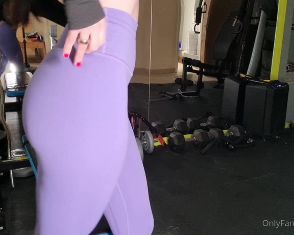 Emily Hill aka emilyhill OnlyFans - Cumming in the gym with my cute new glass dildo dont worry there is a close up of this dildo comi