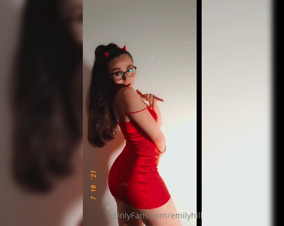 Emily Hill aka emilyhill OnlyFans - Super sexy 15 min video in my horny devil outfit , lots of dirty talk and moaning and cumming