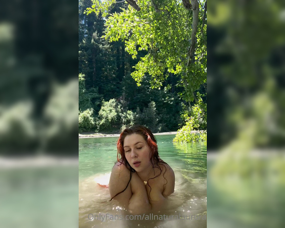 Allnaturalaurora aka allnaturalaurora OnlyFans - I love skinny dipping being all natural in nature is the best feeling Would you care to join