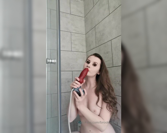 Brook Logan aka brooklogan OnlyFans - Another Request Sucking my squirting dildo cock, and getting my facemouthtits covered in cum