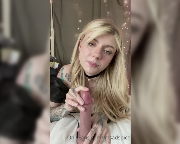 Imsadspice aka imsadspice OnlyFans - Oh my gosh I got soooo creamy during this BJ JOI Somethin’ about tails just gets