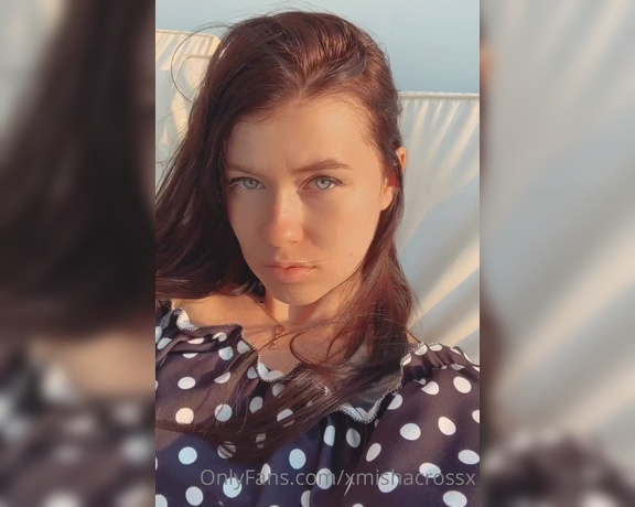 Misha Cross aka xmishacrossx OnlyFans - Sunset Smut ) hope everyone is having a great friday evening)) my summer bed is up and im planning