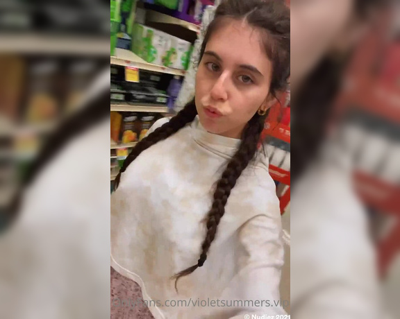 Violet Brandani aka violetbrandanivip OnlyFans - SQUIRTING IN THE GROCERY STORE!! ID#194 After a long day of traveling, I finally got my pussy WET
