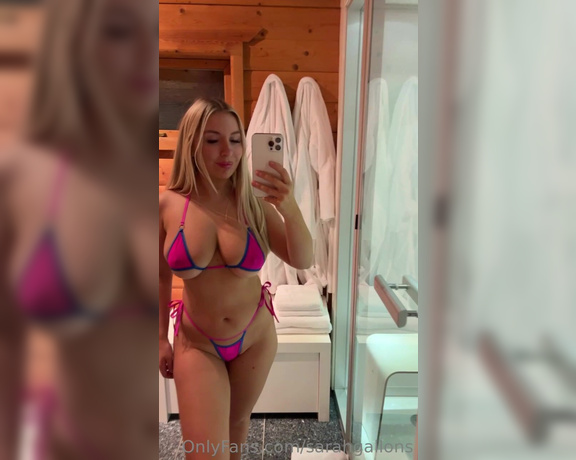 Sarahgallons aka sarahgallons OnlyFans - Who’s ready to see some naked hot tub content