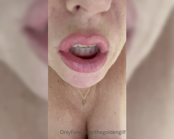 TheGoldenGilf aka thegoldengilf OnlyFans - Thought you might to see my swollen lips and hear what I’d like to do with them