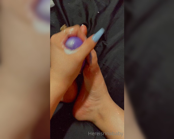 Hereisrinababy aka hereisrinababy OnlyFans - Pretty toes belong on big dicks 11