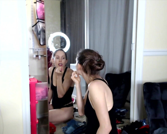 Lelu Love aka lelulove OnlyFans - WEBCAM Black Goth Lipstick Trying On Lingerie In this live webcam show, it was period week so not